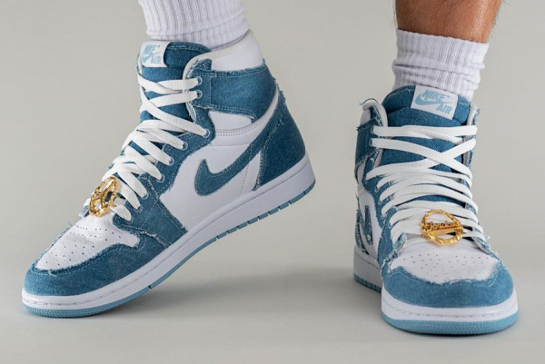 Women Jordan 1 High OG Denim - Image 4