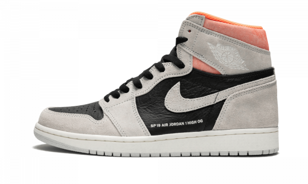 Air Jordan 1 Retro High OG Neutral Grey/Hyper Crimson Men's Shoes