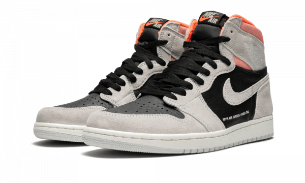 Air Jordan 1 Retro High OG Neutral Grey/Hyper Crimson Men's Shoes - Image 2