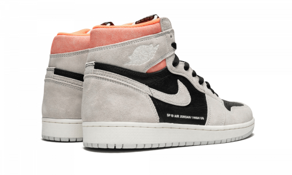 Air Jordan 1 Retro High OG Neutral Grey/Hyper Crimson Men's Shoes - Image 3