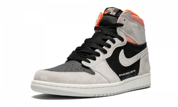 Air Jordan 1 Retro High OG Neutral Grey/Hyper Crimson Men's Shoes - Image 4