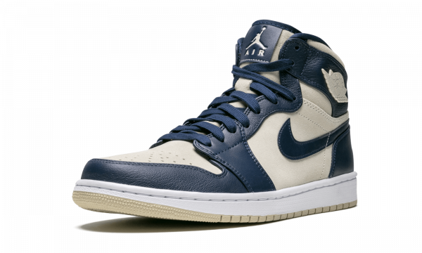Wmns Air Jordan 1 Prem 'Midnight Navy/Light Cream' - Image 4