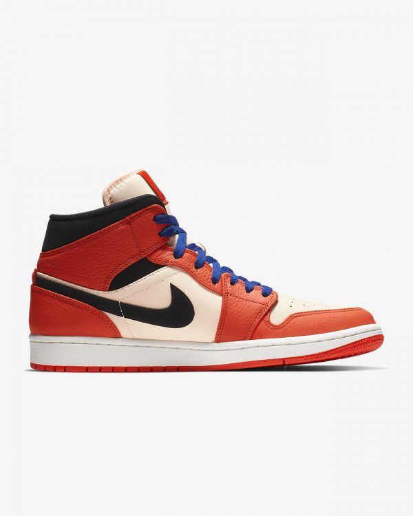 Air Jordan 1 Mid SE Team Orange/ Men's Shoe 852542-800 - Image 3