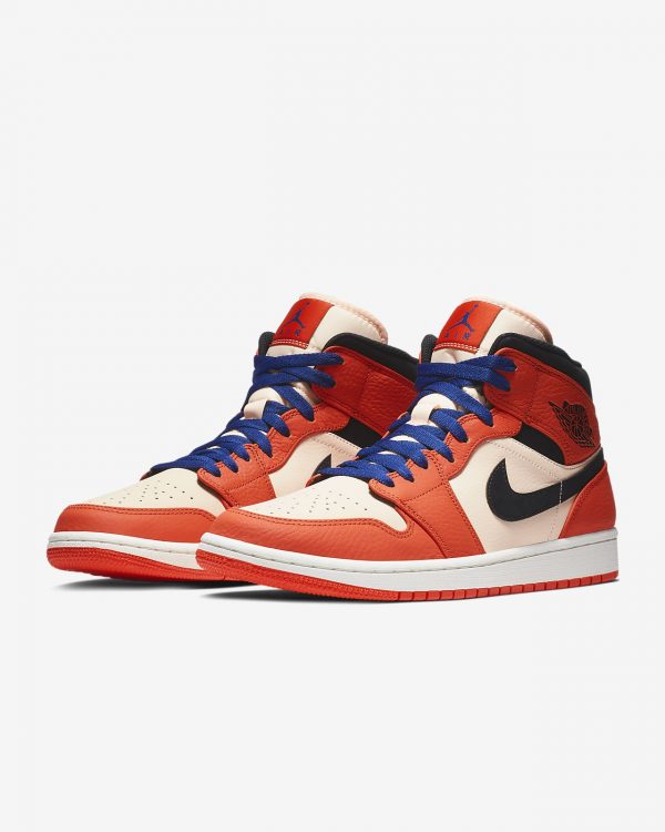 Air Jordan 1 Mid SE Team Orange/ Men's Shoe 852542-800 - Image 5