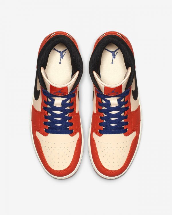Air Jordan 1 Mid SE Team Orange/ Men's Shoe 852542-800 - Image 4