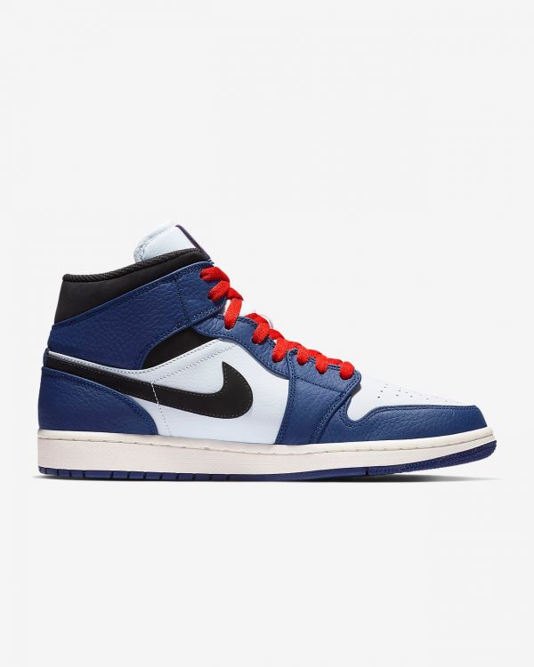 Air Jordan 1 Mid SE Deep Royal Blue Men's Shoe 852542-400 - Image 3