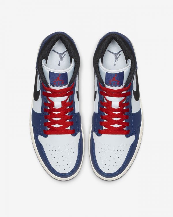 Air Jordan 1 Mid SE Deep Royal Blue Men's Shoe 852542-400 - Image 4