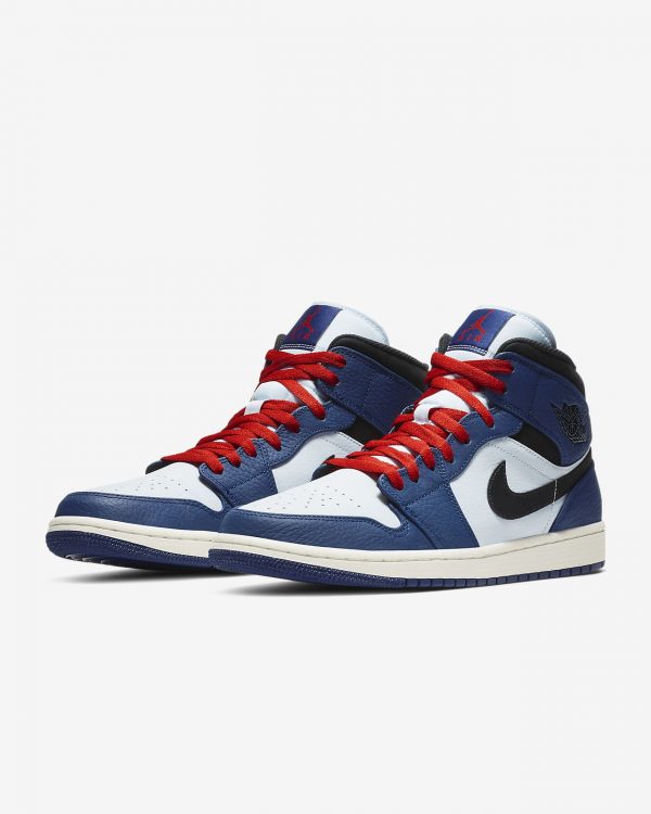 Air Jordan 1 Mid SE Deep Royal Blue Men's Shoe 852542-400 - Image 5