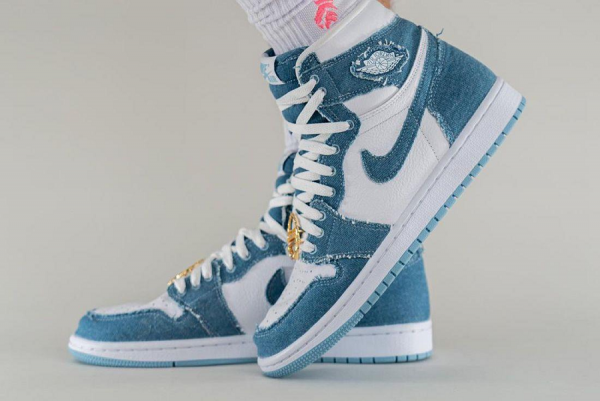 Women Jordan 1 High OG Denim - Image 5