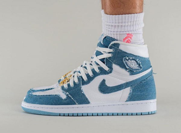 Women Jordan 1 High OG Denim - Image 3