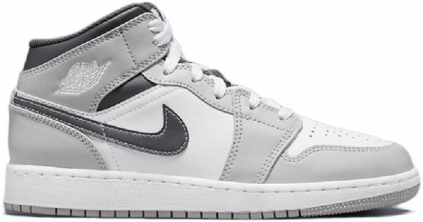 Women Jordan 1 Mid Light Smoke Grey