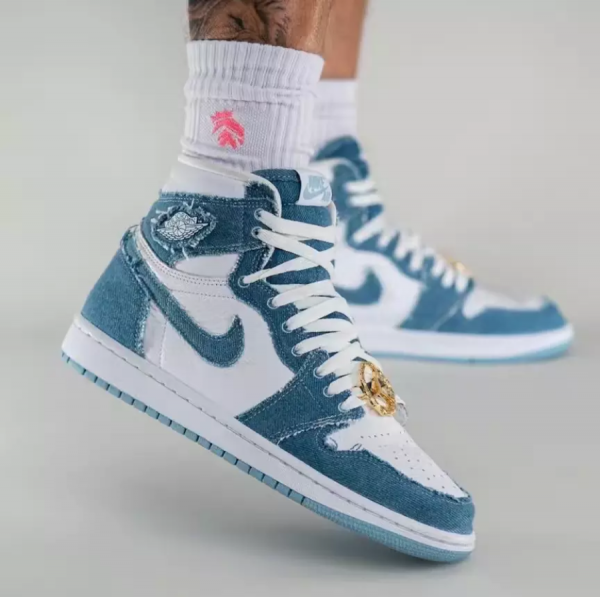 Women Jordan 1 High OG Denim - Image 2